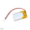 LiPo Battery 3.7V 400mAh - 1C 1Cell with PH2.0 connector - Back