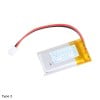 LiPo Battery 3.7V 400mAh - 1C 1Cell with PH2.0 connector - Back