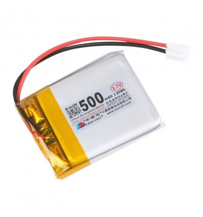 LiPo Battery 3.7V 500mAh - 1C 1Cell with PH2.0 connector - Cover