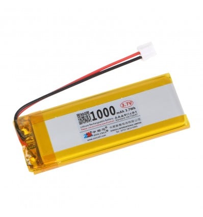 LiPo Battery 3.7V 1000mAh - 66x27x4mm 1C 1Cell with PH2.0 connector - Cover