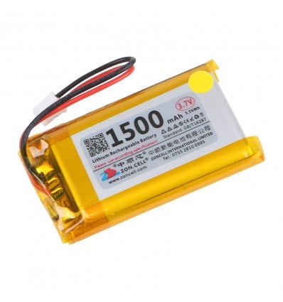 LiPo Battery 3.7V 1500mAh - 51x30x8mm 1C 1Cell with PH2.0 connector - Cover