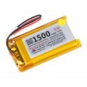 LiPo Battery 3.7V 1500mAh - 51x30x8mm 1C 1Cell with PH2.0 connector