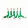 Male Banana Plug Connector – Green - Front