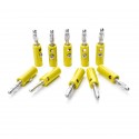 Male Banana Plug Connector – Yellow