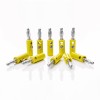 Male Banana Plug Connector – Yellow - Front
