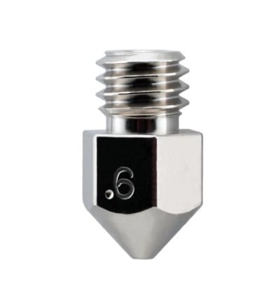 0.6mm Micro Swiss MK8 Nozzle for Creality 3D Printers – Plated Brass