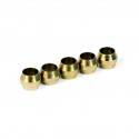 5 Pack Brass Compression Sleeves for Micro Swiss CR-6 SE Hotend