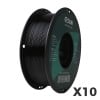 Bundle Deal: x10 eSun Solid Black PETG Filament - Single