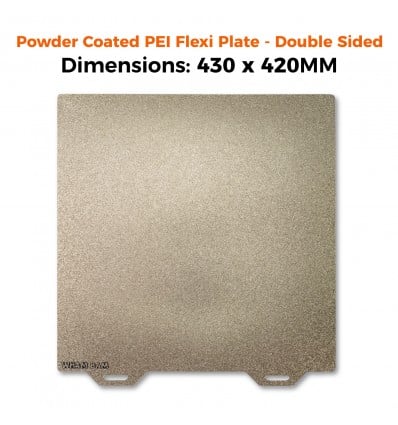 Wham Bam Powder Coated PEI Flexi Plate – 430x420mm Double Sided