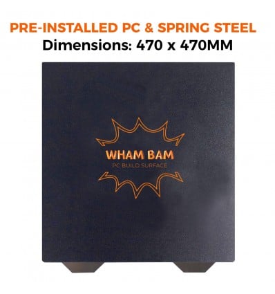 Wham Bam PC Preinstalled Flexi Plate - 470x470mm
