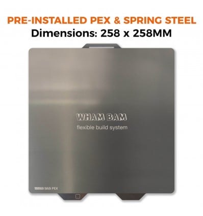 Wham Bam PEX Preinstalled Flexi Plate – 258x258mm