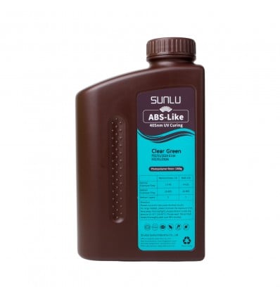 SunLu ABS-Like Resin – Clear Green 1 Litre