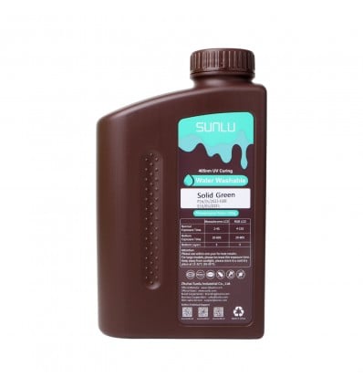 SunLu Water Washable Resin – Green 1 Litre