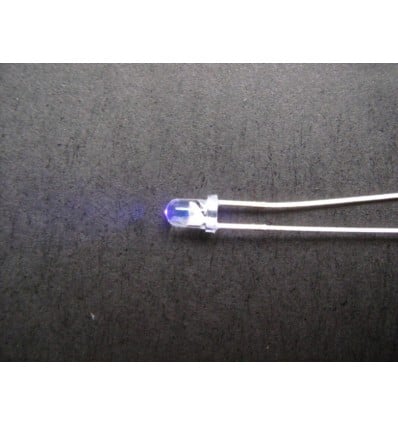 LED 3mm UV Ultraviolet - Clear Lens TH