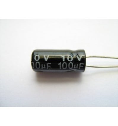 100uF 10V Electrolytic Capacitor