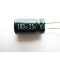 100uF 25V Electrolytic Capacitor