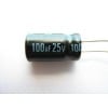 100uF 25V Electrolytic Capacitor