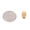 0.5mm MK8 Nozzle - Creality Original in relation to R1 coin