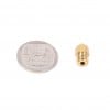 0.4mm MK8 Nozzle - Creality Original in relation to R1 coin
