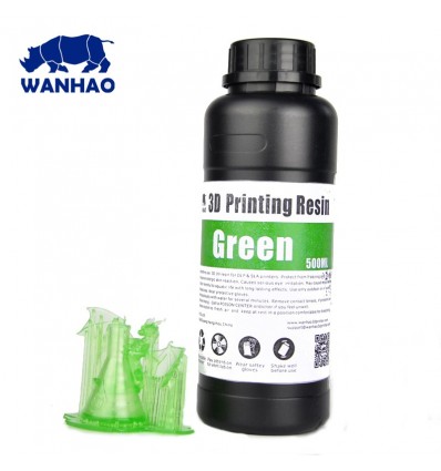 Wanhao 3D Printer UV Resin - Green 0.5L