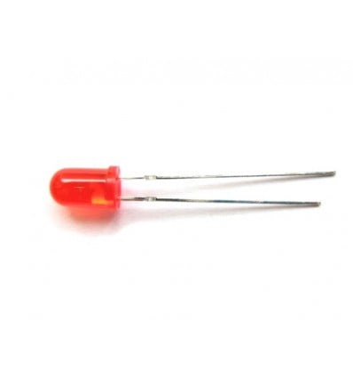 LED 5mm Red Flashing - Opaque Lens TH