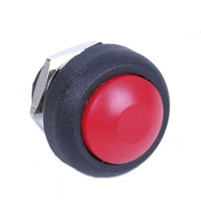 Push 12mm Button - Red