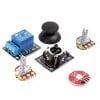 Arduino UNO R3 Development Kit - Joystick, 5V Relay, 5K Potentiometer, 10K Potentiometer and Keyes RGB LED 