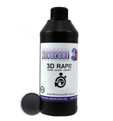 Monocure 3D Rapid Resin - Black 0.5 Litre