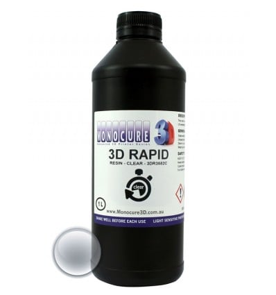 Monocure 3D Rapid Resin - Clear 1 Litre