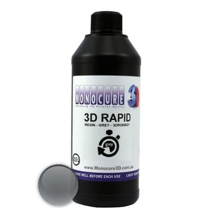 Monocure 3D Rapid Resin - Grey 0.5 Litre