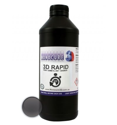 Monocure 3D Rapid Resin - Gunmetal Grey 1 Litre