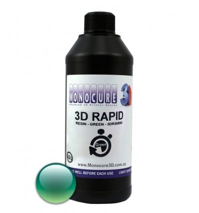 Monocure 3D Rapid Resin - Green 0.5 Litre