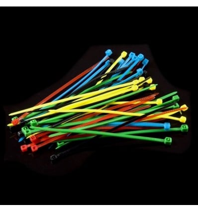 Licini 900 Pieces Zip Ties Self-Locking Nylon Cable Ties Black White Red Yellow Blue Green 100mm Plastic Wire Ties