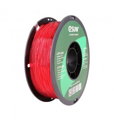 eSUN eFlex TPU Filament - 1.75mm Transparent Red