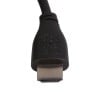 Official Raspberry Pi Black HDMI Lead 2m - Cable End