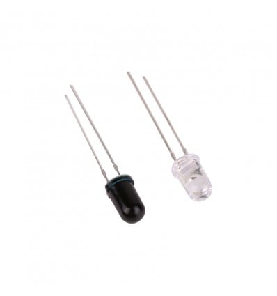 LED 5mm IR Infrared - 940nm Transmitter/Receiver Pair - Cover