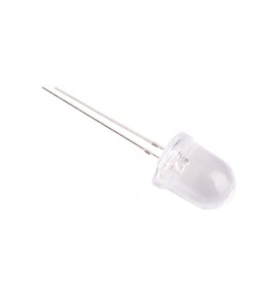 LED 10mm White - Clear Lens TH - Cover